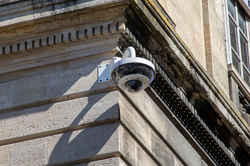 cctv Security camera for the safety view in 360 round vision on city center for secure town population