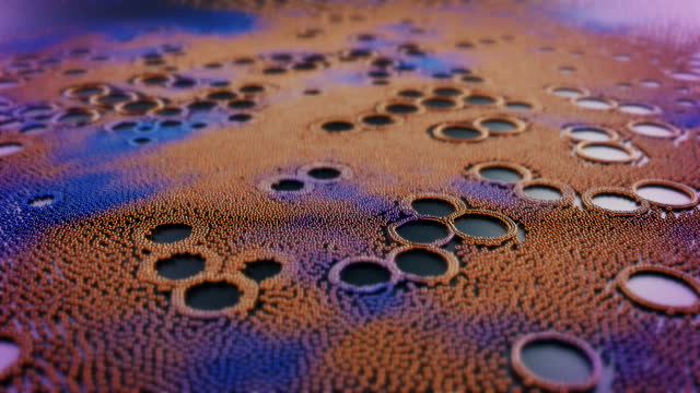 Abstract small spheres particles animation