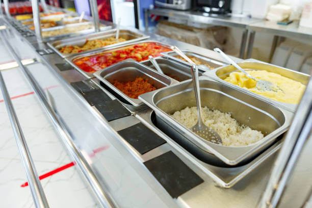 istock Variety of Food Displayed on Buffet Table 2148355623