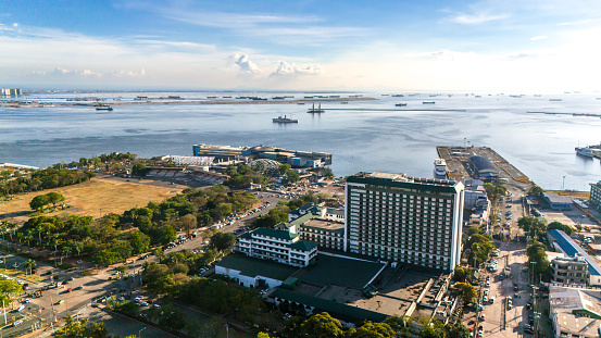 defaultBeautiful cityscape of Manila, Philippines taken by drone