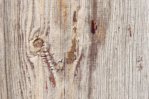 Close-up wooden surface with old brown paint. Texture, Close-up, Background