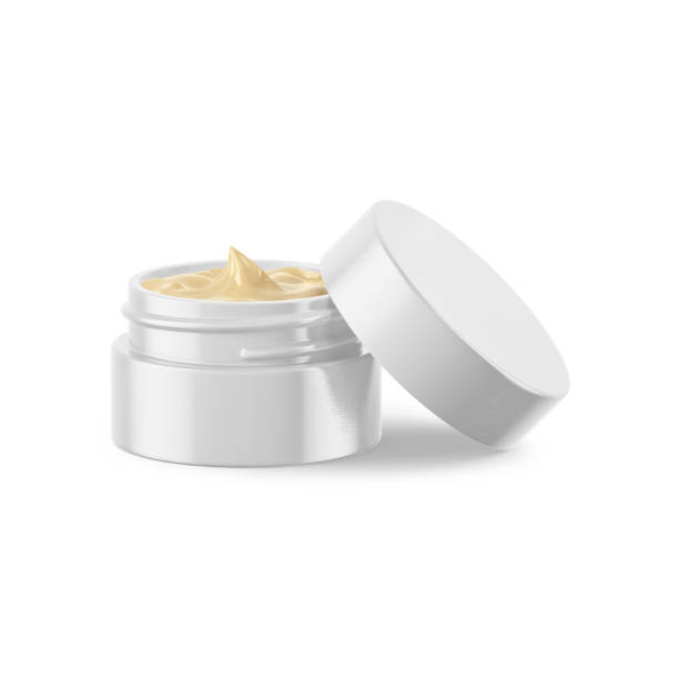 istock Plastic Cosmetic Jar Mockup 3D Rendering on Isolated Background 2148360973