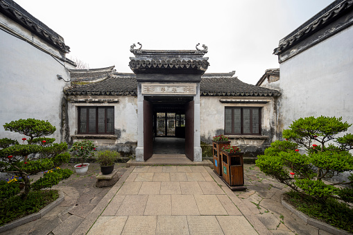 Architecture and sightseeing in Luzhi, jiangsu province