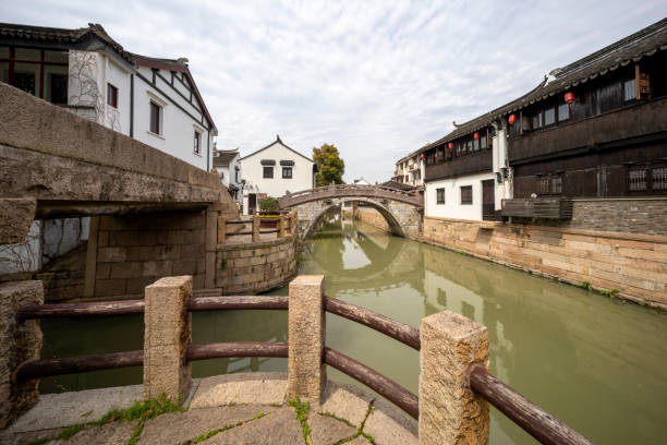 Architecture and sightseeing in Luzhi, jiangsu province