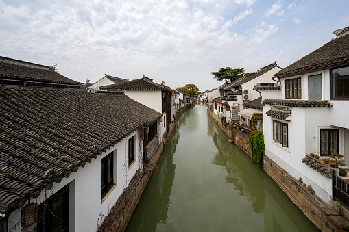 Architecture and sightseeing in Luzhi, jiangsu province