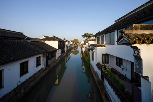 Architecture and sightseeing in Luzhi, jiangsu province