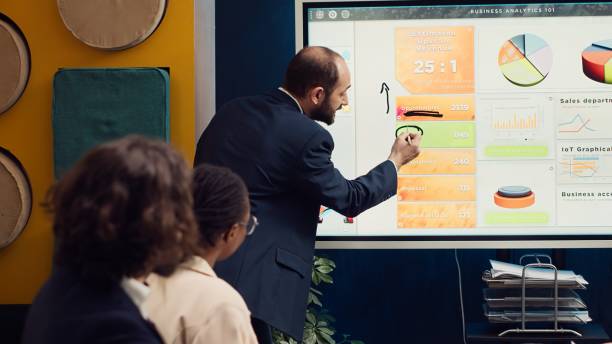 istock Sales manager creates a presentation to pitch in a new strategy for development 2148370343