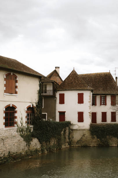 The town of Salies de Bearn in south France