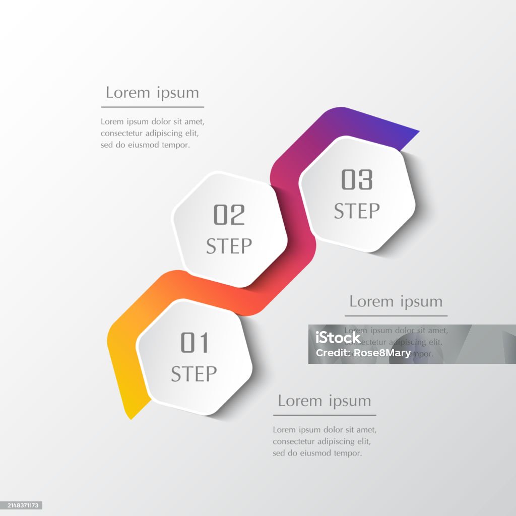 Three Options Paths Infographic With 3 Options Stock Illustration - Download Image Now ...