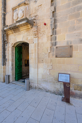 Valletta, Malta, April 02, 2024. The headquarters of  the  mediterranean conference center in the city center