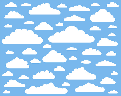 Sky and clouds. Background sky and cloud with blue color.