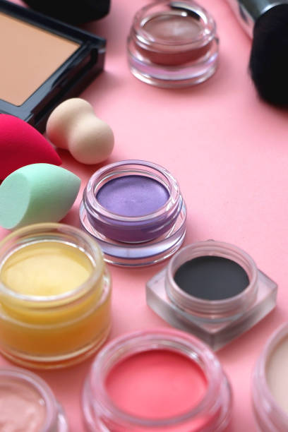istock Various Beauty Products on Pink Background 2148372574