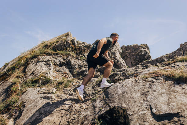 istock Mid adult man fell down while trying to run up the hill 2148373447
