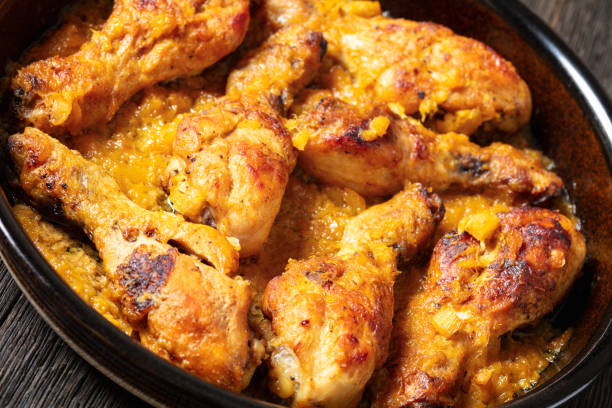 istock chicken drumsticks in pineapple sauce, top view 2148377192