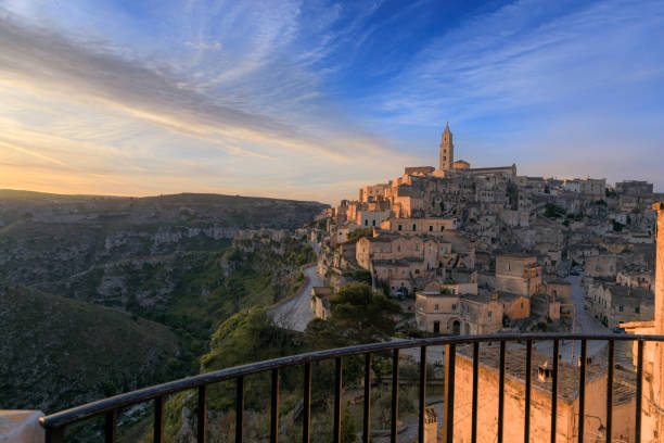 istock Sassi of Matera at sunrise, Italy. 2148377822