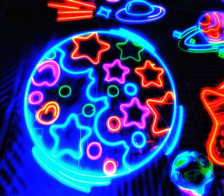 Outer space neon lighting Fiesta