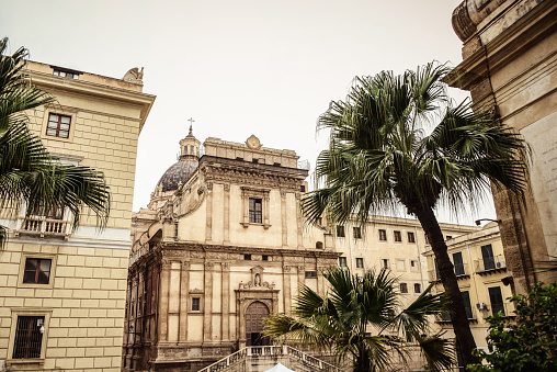 Beautiful Saint Catherine of Alexandria Church In Palermo, Sicily