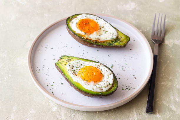 istock Avocado baked with egg. Healthy eating. Diet. 2148381940