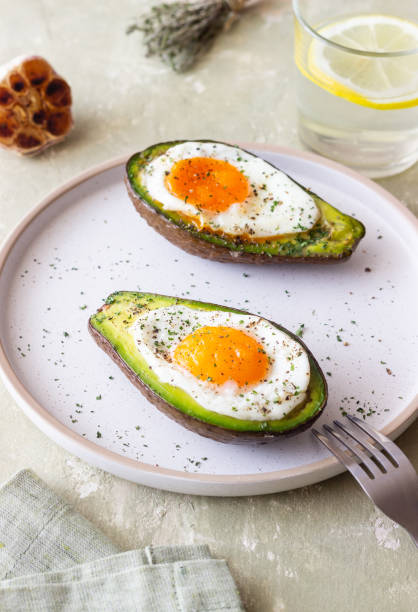 istock Avocado baked with egg. Healthy eating. Diet. 2148381962