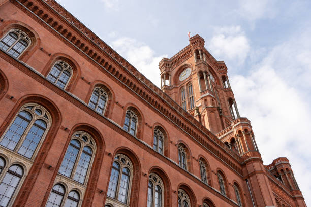 istock Red Town Hall at Alexanderplatz, Berlin, Germany. 2148383753