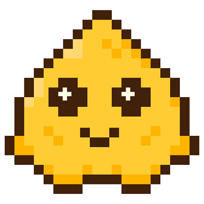 Game monster for 8-bit games. Vector icon in pixel art style