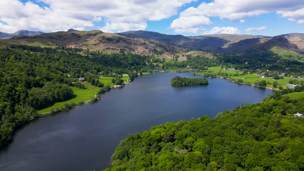Grasmere and surrounding fells.