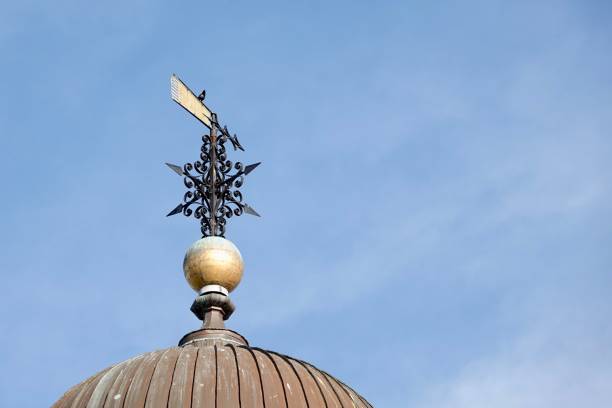 istock Ornate Weather Vane and Bright Skies 2148384442
