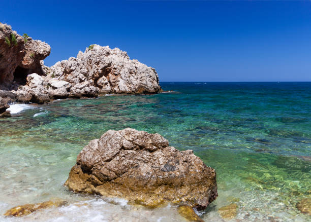 istock Seashore, Cala della Disa Natural Reserve of the Zingaro, Sicily 2148385346