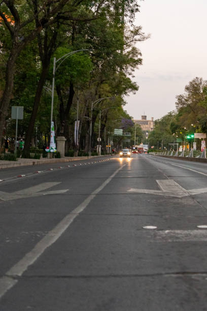 istock Looking down the Ave Paseo de Reforma toward the Castle of Chapultepec at Sunrise 2148386099