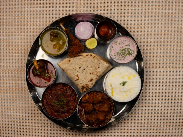 istock Mutton Thali, Non-Vegetarian Dish, Pune, Maharashtra, India.ARW 2148388180