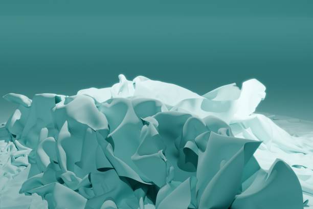 istock 3d render of crumpled up pile or pastel blue fabric 2148389832