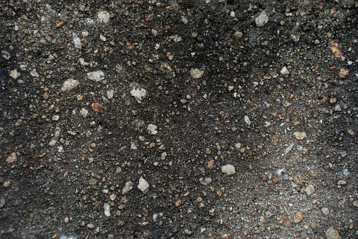 Texture of dry gray asphalt