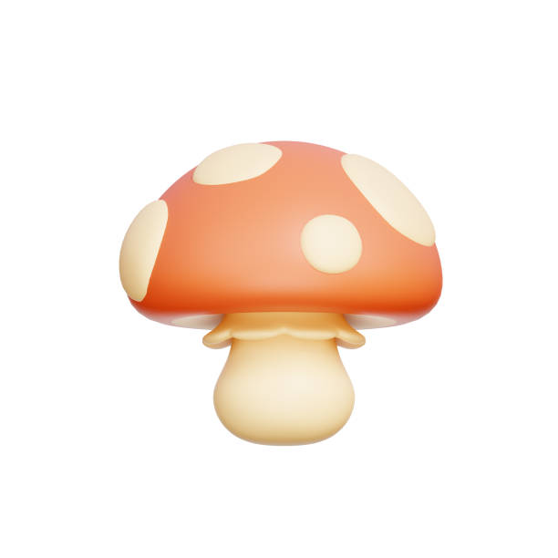 istock 3D Mushroom, Autumn celebration elements, Fall season. 2148392798