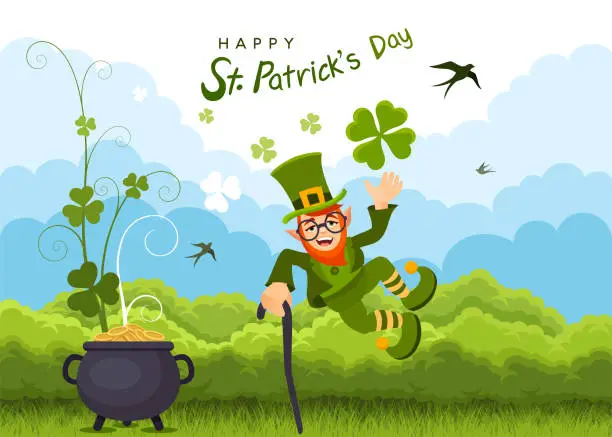 Vector illustration of Happy St. Patrick's Day