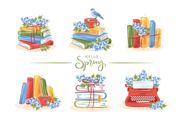 90+ Spring Ebook Stock Illustrations, Royalty-Free Vector Graphics ...