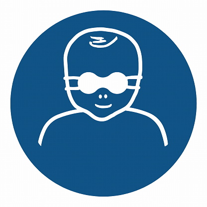 ISO 7010 Safety Mandatory Sign Marking Label Standards Protect infants' eyes with opaque eye protection