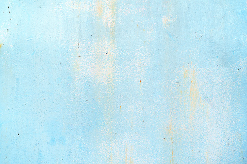 Vintage blue wall showing the effects of weathering