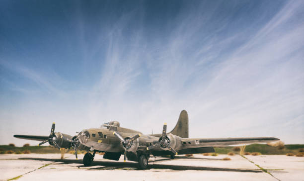 istock Vintage B-17 Bomber Scale Model Photography 2148398474