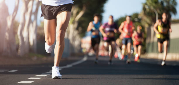 istock Marathon running in the light of morning 2148401209