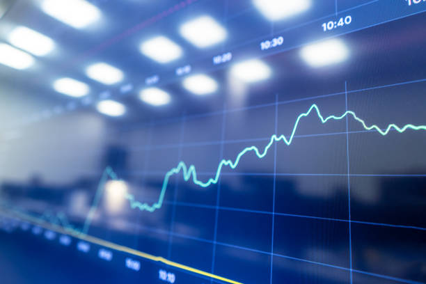 istock Financial charts on digital display 2148401296