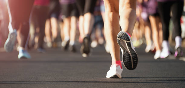 istock Marathon running in the light of morning 2148401412