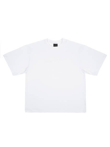 istock White cotton t-shirt mockup with black empty label isolated on white background, top view, front view.
White cotton t-shirt mockup with black empty label isolated on white background, top view, front view. 2148402111
