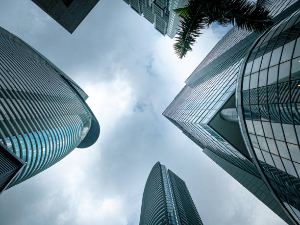 istock Modern skyscrapers with glass windows in Miami 2148404230