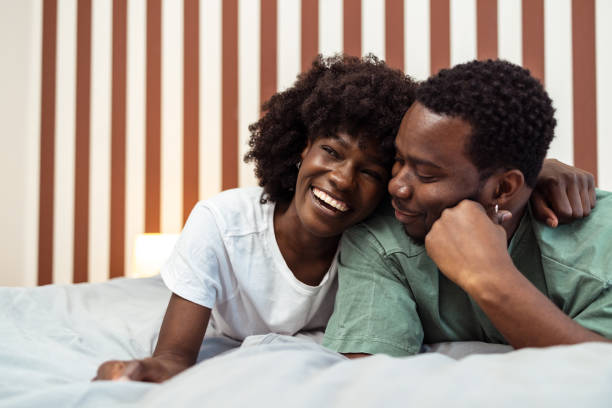 istock Young African American couple in love 2148406349