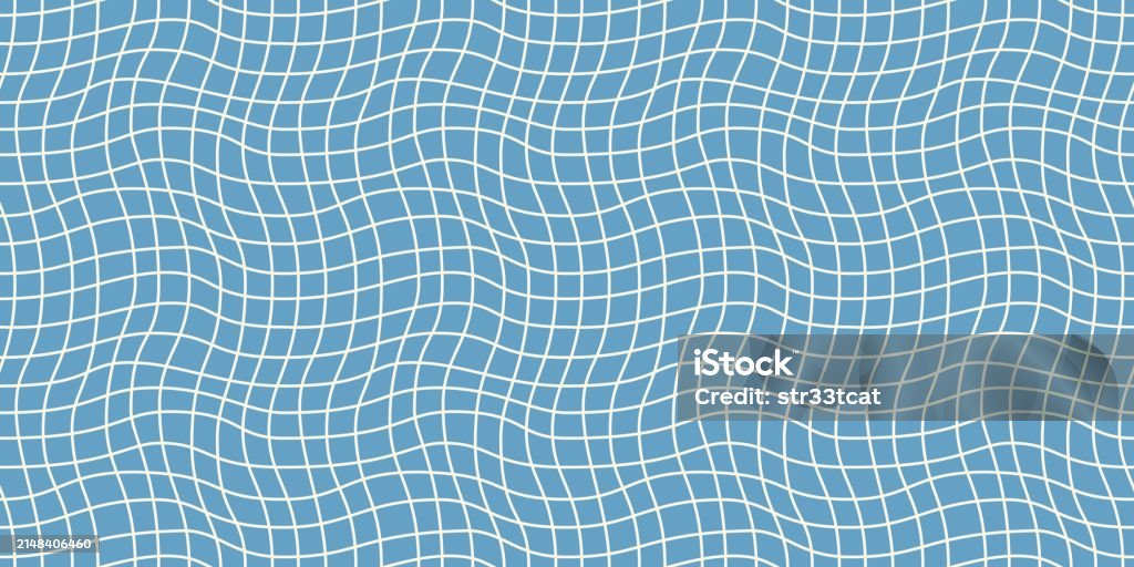 Checkers Pattern Seem Less Seamless Geometric Pattern With Woven And Distorted Checkers Stock ...