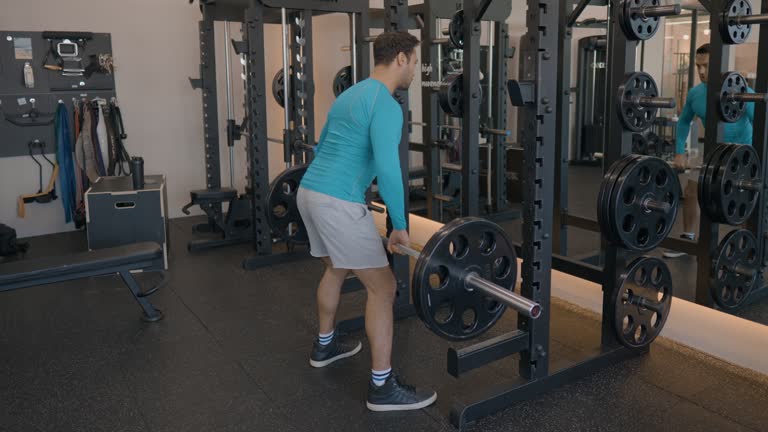 Bent Over Row Exercise Strengthen And Develop The Upper Back, Abs, Biceps, Lats, Lower Back, And Shoulders. Static Shot