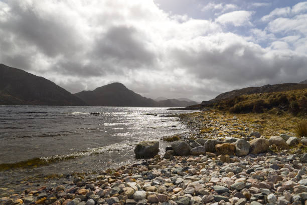 Moody Scottish loch Isle of Lewis.