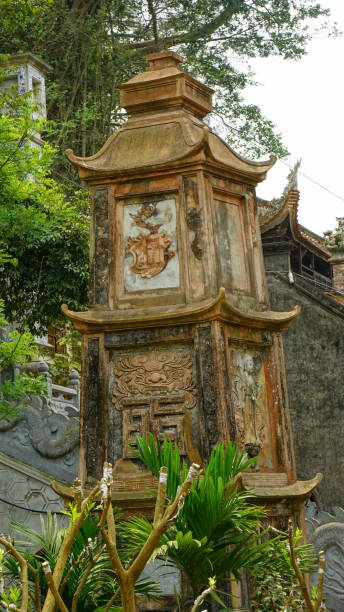 istock Ancient stone tower at Thay Pagoda, Hanoi 2148414081