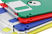 Floppy disc stack, 1,44 MB 3,5 inch