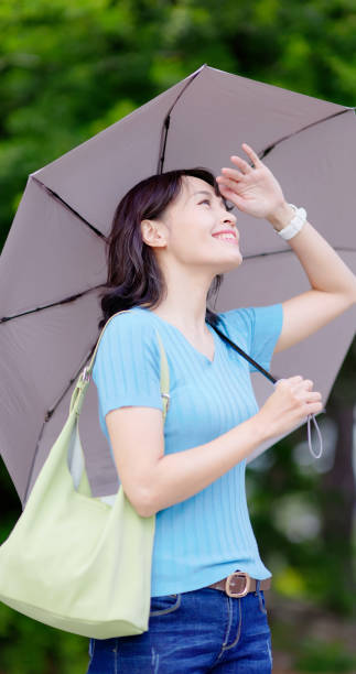 istock asian woman stand outdoors happy 2148416975